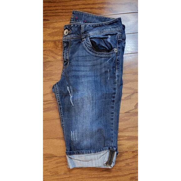 Candie's Womens Jean Bermuda Shorts Juniors Size 13 - Picture 11 of 12